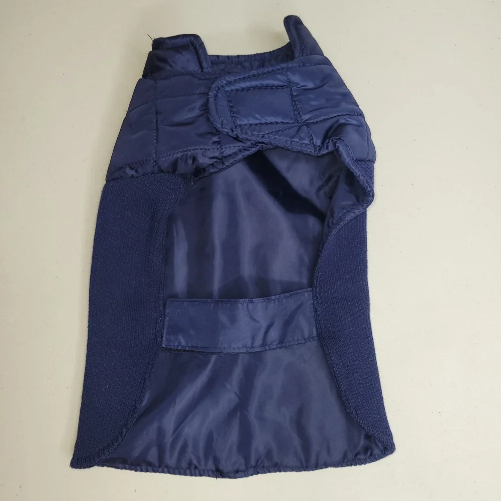 Top Paw Navy Blue‎ Quilted Zipper Dog Vest